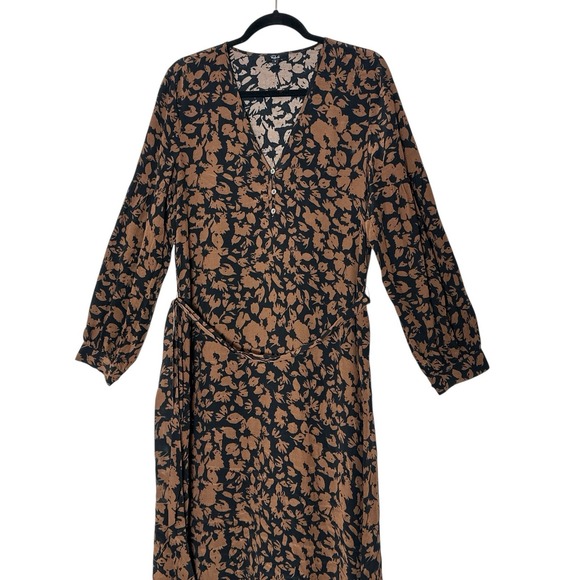 RAILS Fabian Dress Women's Small Long Sleeve Career Formal Cocktail Party Belt - Picture 10 of 12